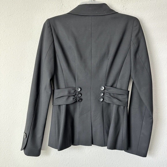 Classiques Entier Black Button Front Business Blazer Sz 2 - Picture 3 of 3